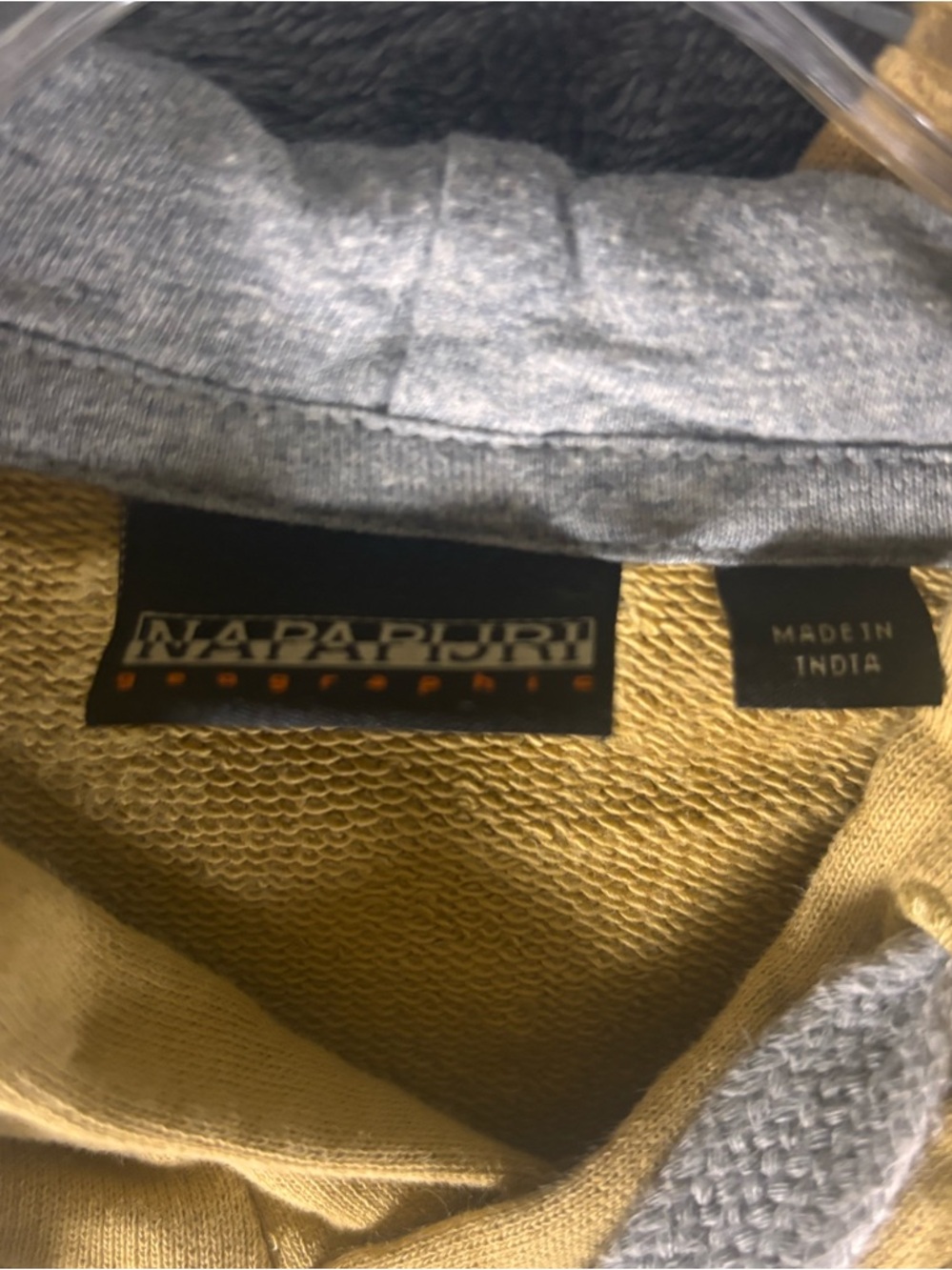 Napapijri Burgee hoodie Size XL Faded Mustard Yellow - Picture 5 of 7